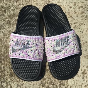 Not For Sale! Custom Bling Nike Slides